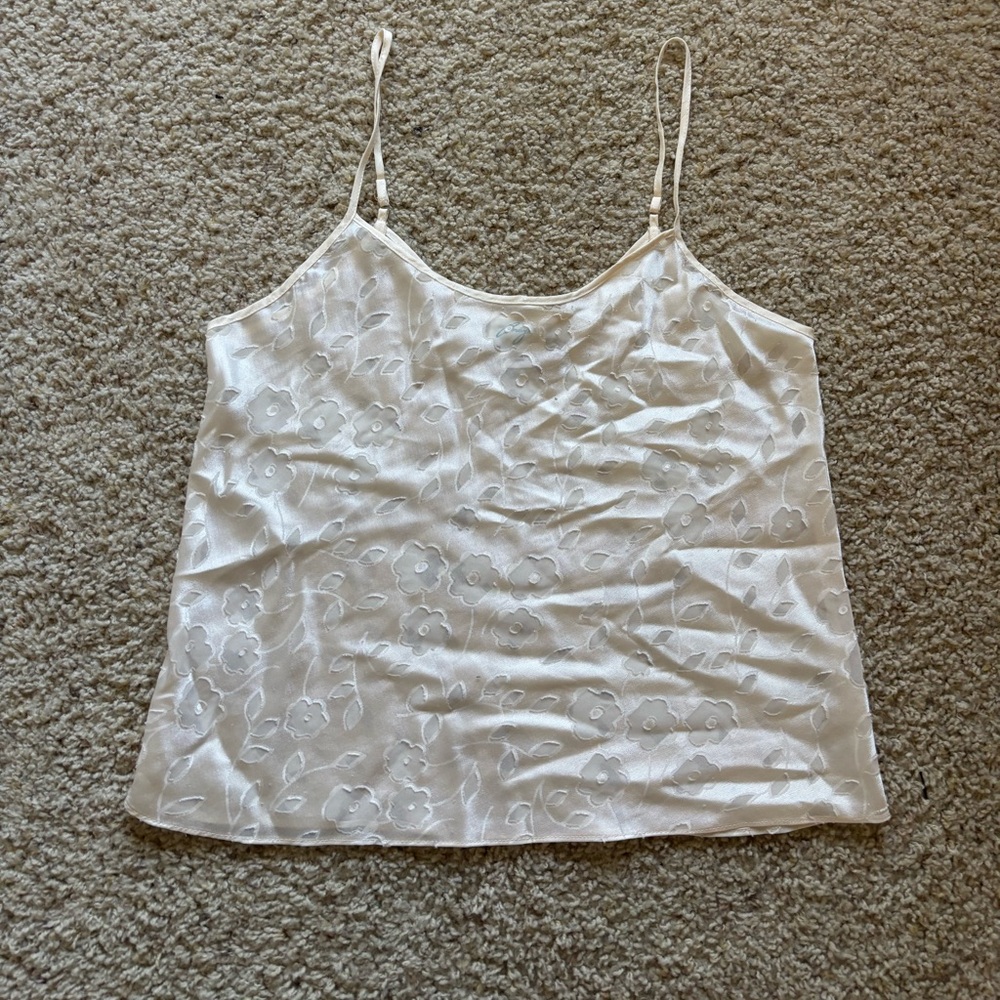 Elegant White Floral Women's Top